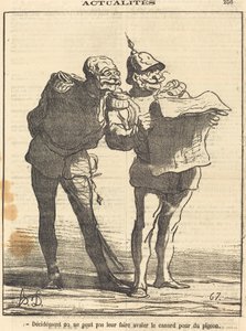 Nyilván nem tehetjük... alkotó: Honoré Daumier