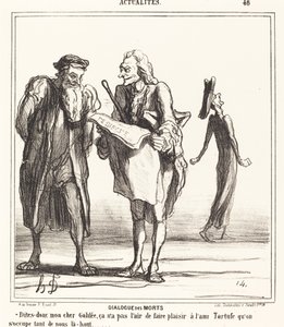 A halottak párbeszéde alkotó: Honoré Daumier