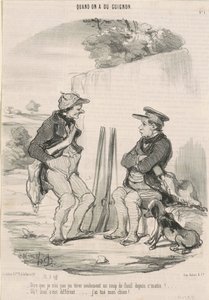 Azt mondani, hogy nem tudtam lőni... alkotó: Honoré Daumier