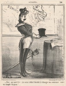 Azt mondani, hogy talán leszokom róla... alkotó: Honoré Daumier