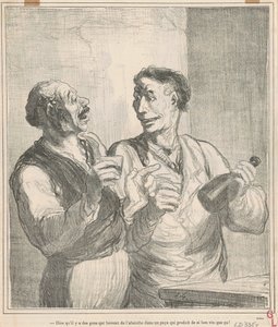 Azt mondani, hogy vannak, akik abszintot isznak... alkotó: Honoré Daumier