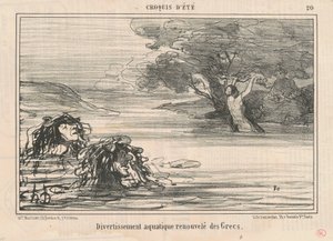 Szórakozás ... a görögöktől megújulva alkotó: Honoré Daumier
