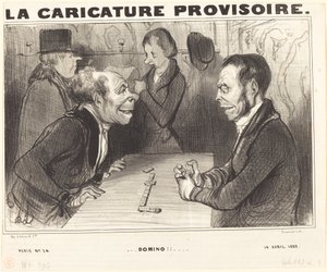 Dominó!! alkotó: Honoré Daumier
