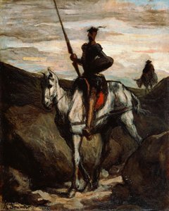 Don Quijote a hegyekben alkotó: Honoré Daumier