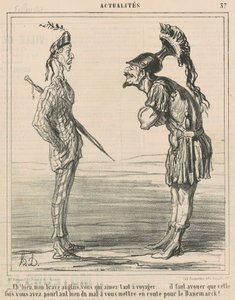 Jól! Bátor angolom... alkotó: Honoré Daumier