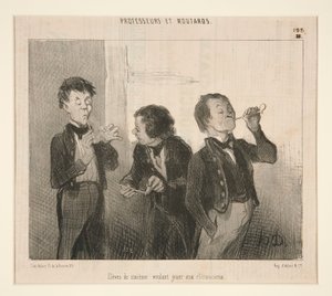 A Professors and Moutards hatodik osztályos tanulói retorikusokat akarnak játszani alkotó: Honoré Daumier