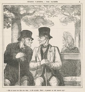 Még mindig nagyon jó ez a hölgy... alkotó: Honoré Daumier