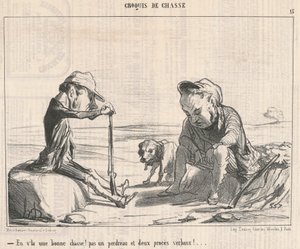 Itt egy jó vadászat! ... alkotó: Honoré Daumier
