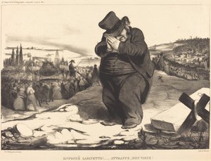 Rohadt Lafayette!... Kapd el az öregem! alkotó: Honoré Daumier