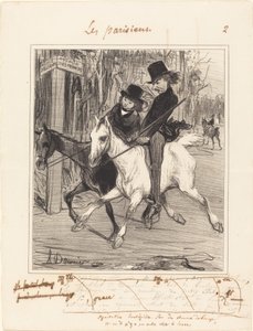 Boltos lovaglás alkotó: Honoré Daumier