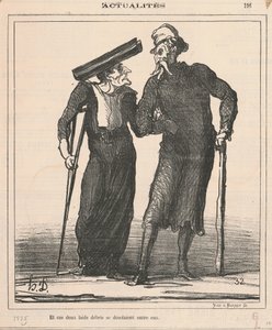 És ez a két ronda törmelék elhagyatott volt közöttük alkotó: Honoré Daumier