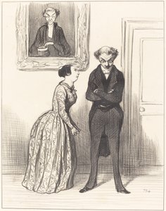 És arra gondolni, hogy itt van három... figyelmeztettem, hogy nem ítélhettem el őket!... alkotó: Honoré Daumier