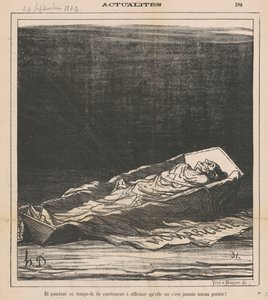 És ez idő alatt továbbra is azt állítják, hogy soha nem volt jobban! alkotó: Honoré Daumier