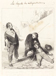 Nem szabad ismerősnek nevezned, benne vagyok... alkotó: Honoré Daumier