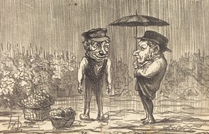 Ne panaszkodj az időjárás miatt... alkotó: Honoré Daumier