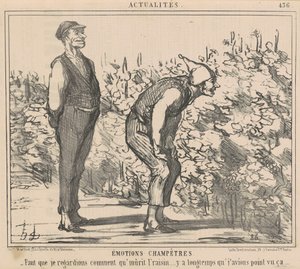 Meg kell néznem, hogyan érik a szőlő... alkotó: Honoré Daumier