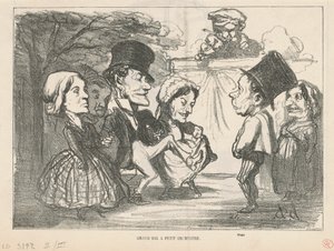 Nagybál kiszenekarral... (recto); Közkereseti társaság (vissza) alkotó: Honoré Daumier