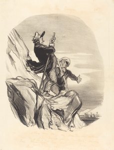 Útmutató, menjünk... az ég nevében... alkotó: Honoré Daumier