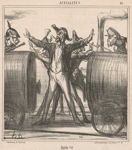 állj meg!!! alkotó: Honoré Daumier