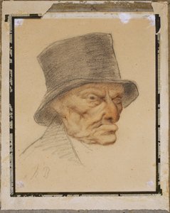 Egy öregember feje alkotó: Honoré Daumier