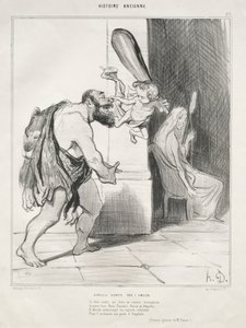 Herkules megszelídítette a szerelem alkotó: Honoré Daumier