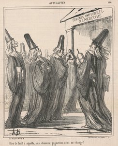 Tegnap a tűpisztoly, holnap ők... alkotó: Honoré Daumier