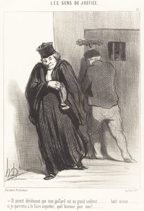 Úgy tűnik... hogy a pasim egy nagy gazember... alkotó: Honoré Daumier
