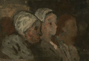 Templomban, 18551857. alkotó: Honoré Daumier