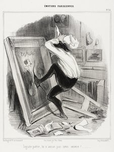 Hálátlan ország, nem kapjátok meg a munkámat!... alkotó: Honoré Daumier