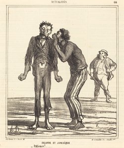 Írország és Jamaica – Türelem!... alkotó: Honoré Daumier