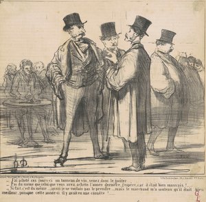 Vettem egy hordó bort... alkotó: Honoré Daumier
