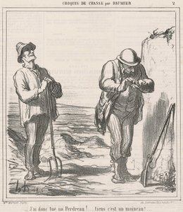 Szóval megöltem egy fogolyt! alkotó: Honoré Daumier
