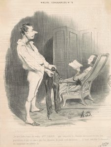 Nem érdekel a Mrs. Sand... alkotó: Honoré Daumier