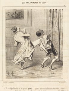 Már megtiltottam, hogy mesternek szólíts... alkotó: Honoré Daumier