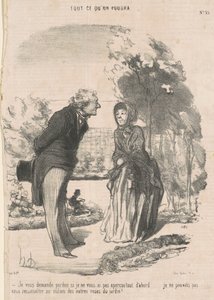 Elnézést kérek, ha nem láttalak... alkotó: Honoré Daumier