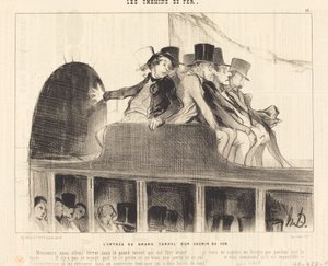 A vasúti nagy alagút bejárata alkotó: Honoré Daumier