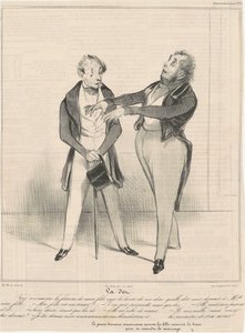 A pont... tudod a szerencse... alkotó: Honoré Daumier