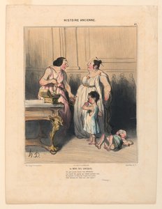 A Gracchi anyja, 46. tábla az ókori történelemből alkotó: Honoré Daumier