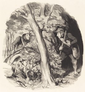 Találkozás az erdőben alkotó: Honoré Daumier