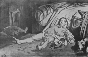 Transnonain utca, 1834 alkotó: Honoré Daumier