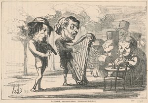 A hárfa, égi hangszer alkotó: Honoré Daumier