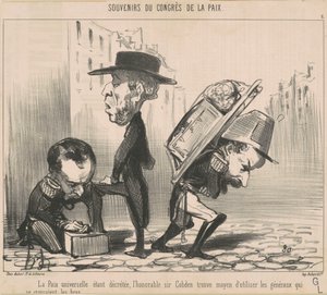 Elrendelték az egyetemes békét... alkotó: Honoré Daumier