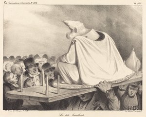 fejét billegetve alkotó: Honoré Daumier