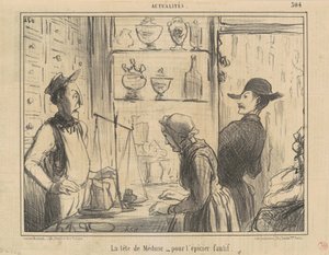 Medusa feje a vétkes élelmiszerboltnak alkotó: Honoré Daumier