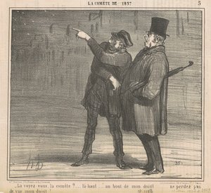 Látod az üstököst? ... alkotó: Honoré Daumier