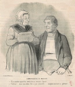 házassági évforduló alkotó: Honoré Daumier