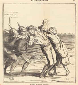 Tartalékaik hívása alkotó: Honoré Daumier