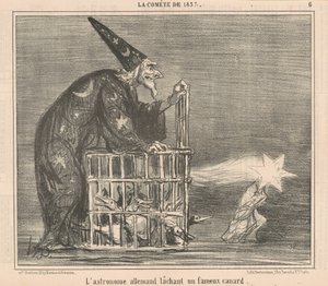 A német csillagász elenged egy... Kacsát alkotó: Honoré Daumier