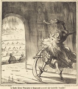 A porosz kékszakállú... alkotó: Honoré Daumier
