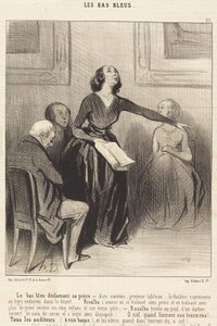 Le Bas-bleu kijelenti a játékát alkotó: Honoré Daumier
